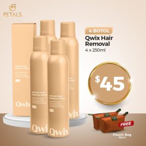 QWIX HAIR REMOVAL SPRAY - SET 4 PCS